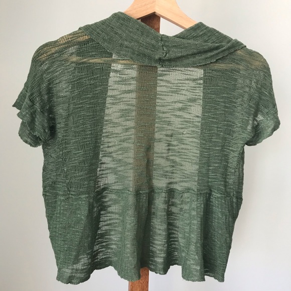 Dots Dolman Sleeved Open Cardigan, women's XS - Picture 3 of 6